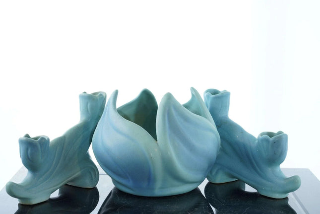 Vintage Van Briggle Centerpiece and candle holders - Estate Fresh Austin