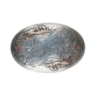 Vintage Vogt Sterling/10k with rubies hand engraved belt buckle - Estate Fresh Austin