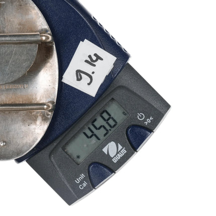 Vintage Vogt Sterling/10k with rubies hand engraved belt buckle - Estate Fresh Austin