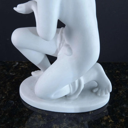 Vintage Wallendorf Porcelain Woman White Bisque Figure - Estate Fresh Austin