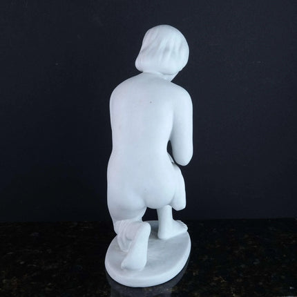 Vintage Wallendorf Porcelain Woman White Bisque Figure - Estate Fresh Austin