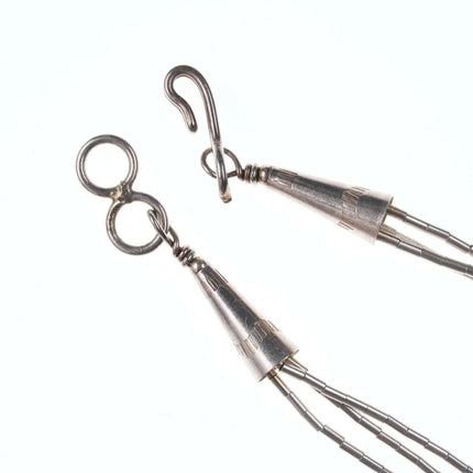 Vintage Woven Native American Liquid Silver/turquoise necklace 2 - Estate Fresh Austin