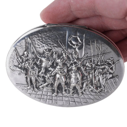 Vintage Zilpla Dutch Silver Compact - Estate Fresh Austin