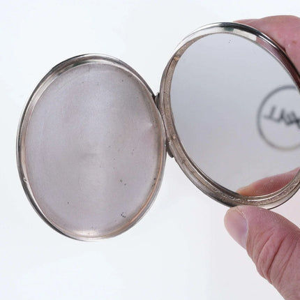 Vintage Zilpla Dutch Silver Compact - Estate Fresh Austin