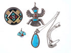 Vintage Zuni and Navajo Sterling and stone pendants - Estate Fresh Austin