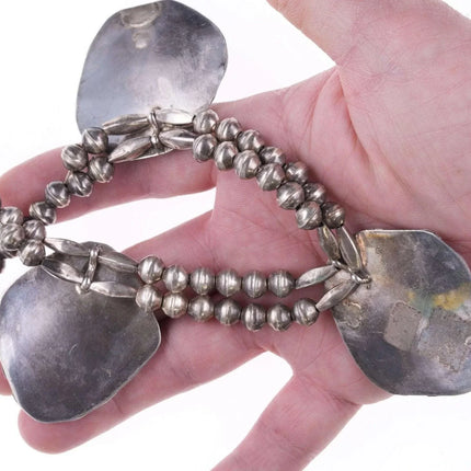 Vintage Zuni Carved turquoise choker necklace - Estate Fresh Austin