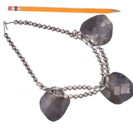 Vintage Zuni Carved turquoise choker necklace - Estate Fresh Austin