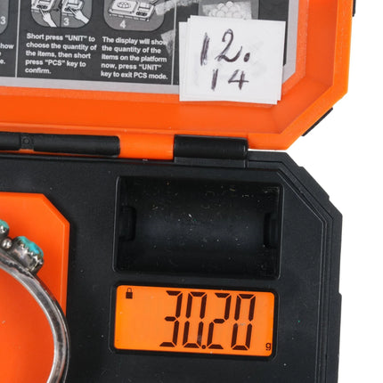 6" Vintage Zuni carved turquoise row cuff bracelet w/stamped carinated silver edges - Estate Fresh Austin