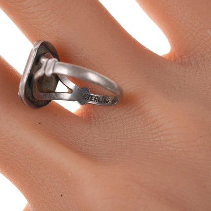 Vintage Zuni Native American Sterling Turquoise Size 6.25 ring - Estate Fresh Austin