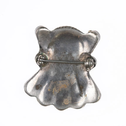 Vintage Zuni sterling channel inlay sunface pin v - Estate Fresh Austin