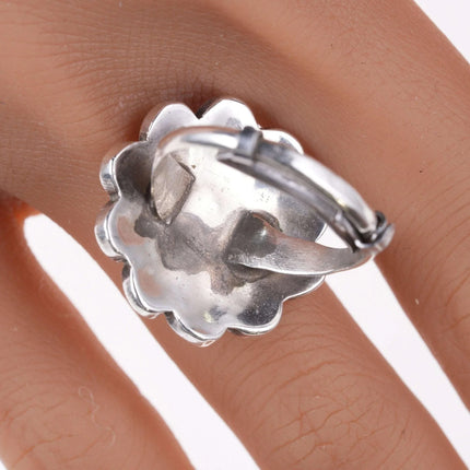 Vintage Zuni sunface channel inlay ring - Estate Fresh Austin