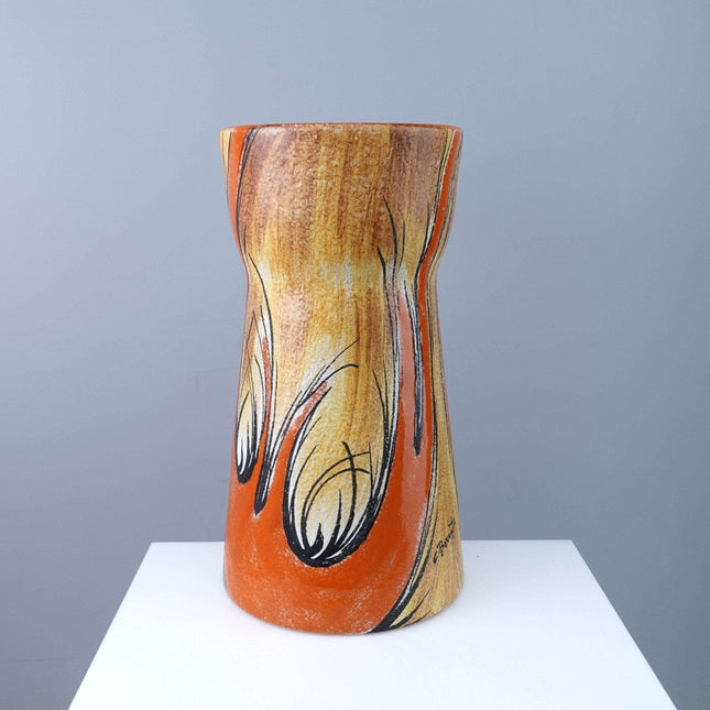 VITTORIA MAZZOTTI (1907 - 1985) Mid Century Modern Abstract Vase Artist Signed - Estate Fresh Austin