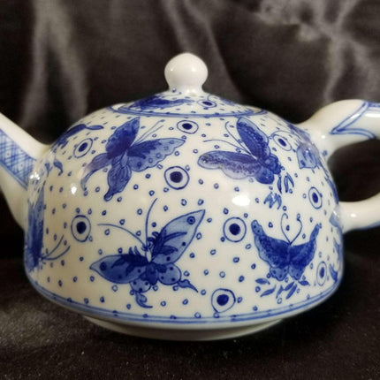 Wan Zhiping Jingdezhen Chinese Blue and White Underglaze tea set - Estate Fresh Austin