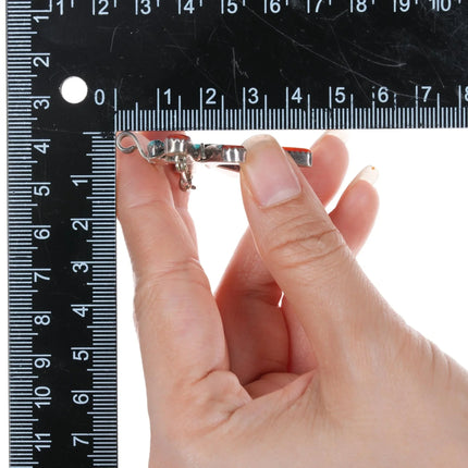 Wayne and Jocelyn Haloo Zuni Dragonfly high grade turquoise/coral/shell pendant/pin - Estate Fresh Austin