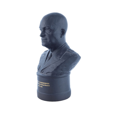 Wedgwood Black Basalt President Eisenhower Bust 8.5" - Estate Fresh Austin