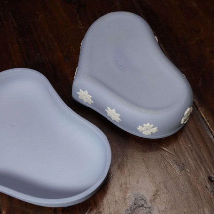 Wedwood Tri Color Heart Shaped Jasperware Box - Estate Fresh Austin