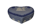Wedwood Tri Color Heart Shaped Jasperware Box - Estate Fresh Austin