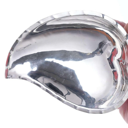 William Lawrence deMatteo (1923 - 1988) Hand Hammered Sterling silver leaf dish - Estate Fresh Austin