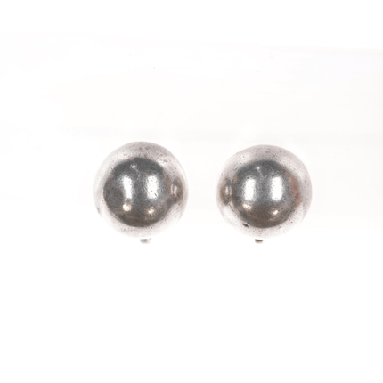 William Spratling Silver Dome screw back earrings - Estate Fresh Austin