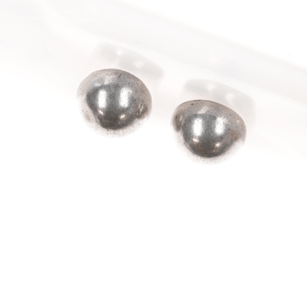 William Spratling Silver Dome screw back earrings - Estate Fresh Austin