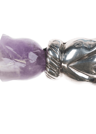 William Spratling sterling tulip pin with amethyst - Estate Fresh Austin