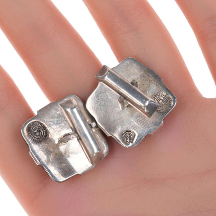 William Spratling(1900 - 1967) Taxco Modernist sterling brown cufflinks - Estate Fresh Austin