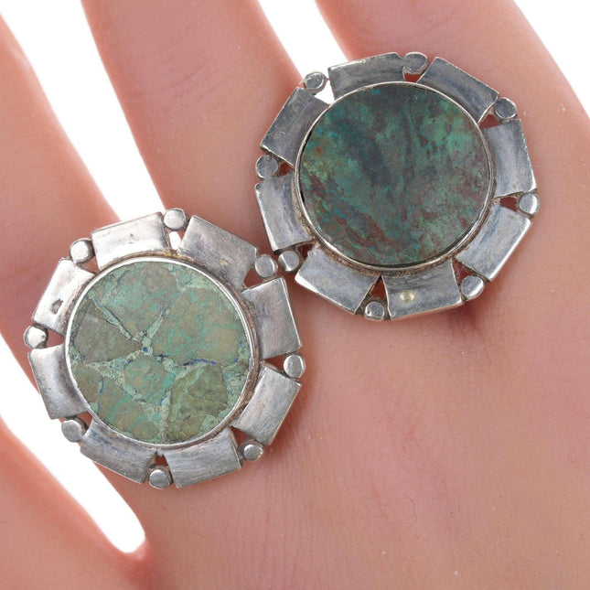 William Spratling(1900 - 1967) Taxco Modernist sterling Hand cufflinks - Estate Fresh Austin