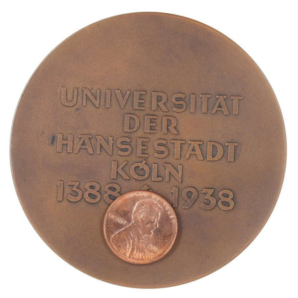 Wolfgang Wallner(1884 - 1964) Bronze Medal 1938 University of Cologne 550th annive - Estate Fresh Austin