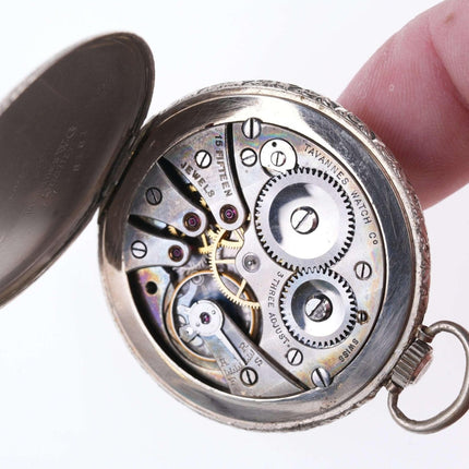 Working Antique Tavannes Swiss Pocket watch 15 Jewels - Estate Fresh Austin