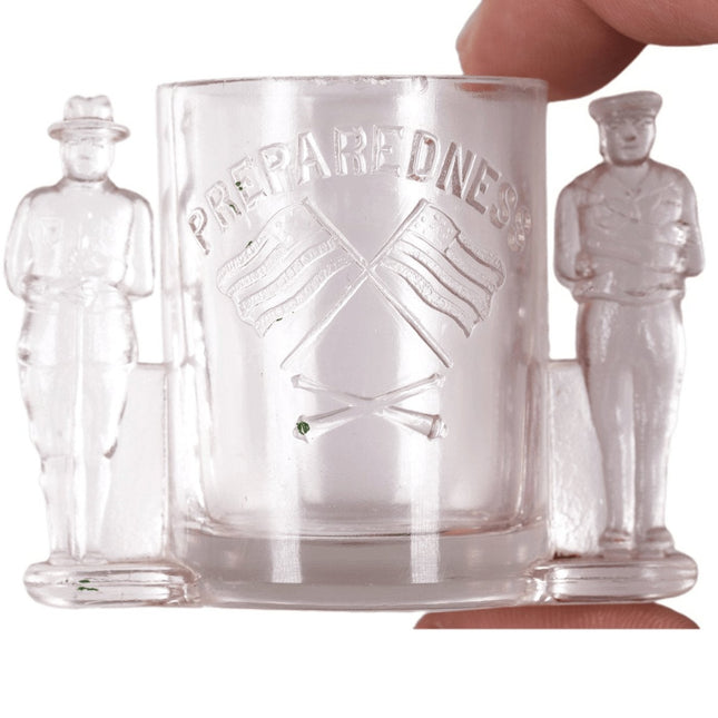 WW1 Era Preparedness Toothpick holder with soldiers - Estate Fresh Austin