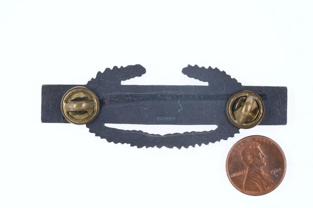 ww2 Sterling Silver Rifle Marksman Badge 3" wide - Estate Fresh Austin