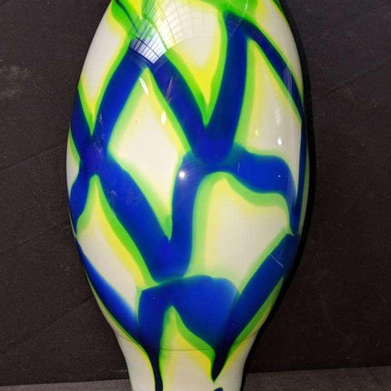 12.75" Texas Studio Art Glass Vase Michael McDougal 7" wide - Estate Fresh Austin