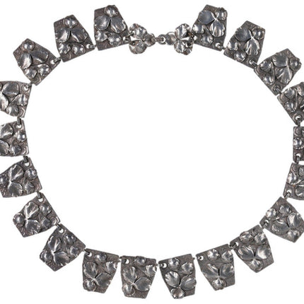 16" 1920's Art Deco Sterling silver choker necklace - Estate Fresh Austin