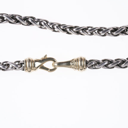 16" 6mm David Yurman 14k/Sterling Wheat Chain necklace - Estate Fresh Austin