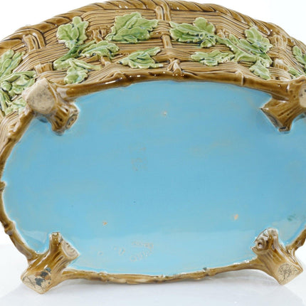 1860's Minton Majolica Game Pie Dish with lid - Estate Fresh Austin