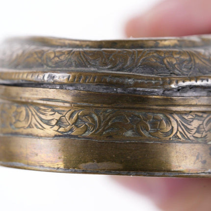 18th Century Brass Engraved Snuff/Tobacco box - Estate Fresh Austin