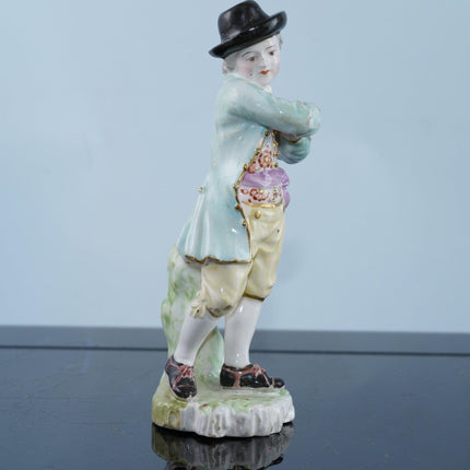 18th century Derby Porcelain boy figure - Estate Fresh Austin