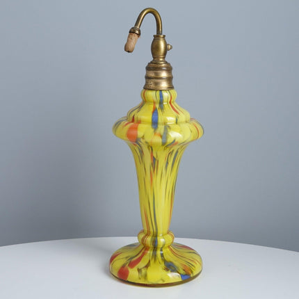 1920's Czechoslovakian Art Deco Glass Atomizer perfume bottle - Estate Fresh Austin