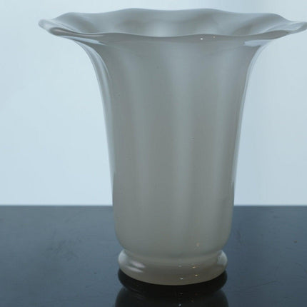 1920's Steuben Alabaster Lamp Shade Vase Flared - Estate Fresh Austin