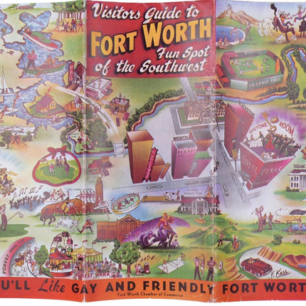 1950's Ft Worth Texas Visitors guide Gay and Friendly - Estate Fresh Austin