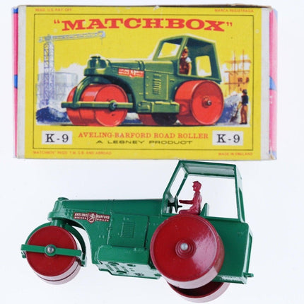 1960's Matchbox King Size K-9 Aveling Barford Road Roller in Box - Estate Fresh Austin