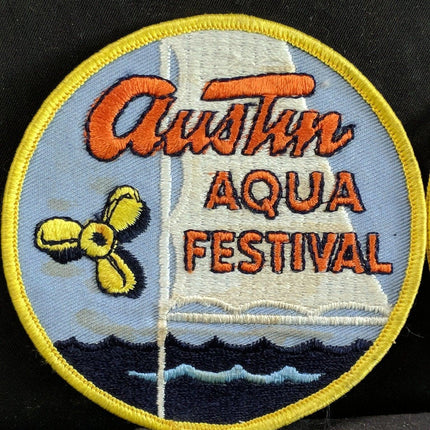 1970's Austin Aqua Festival Patch pair - Estate Fresh Austin