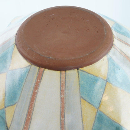 1984 Large Sara Post Texas/California Abstract studio pottery Centerpiece bowl - Estate Fresh Austin