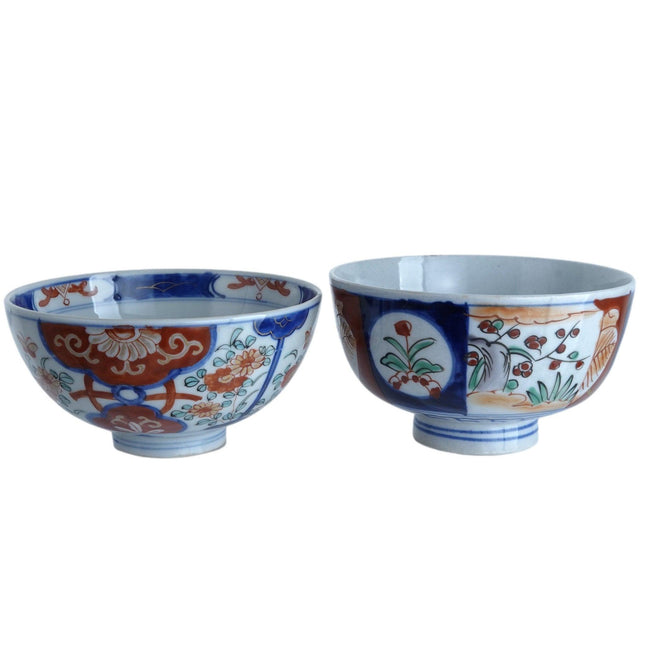 2 Meiji Period Japanese Imari Rice/Soup bowls - Estate Fresh Austin