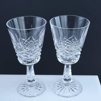 2 Waterford Kenmare Claret Wine Glasses Vintage Irish Crystal - Estate Fresh Austin