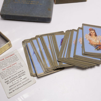 2 WW2 Era 1940's Promotional Playing Cards Galveston Texas Bottlers Convention L - Estate Fresh Austin