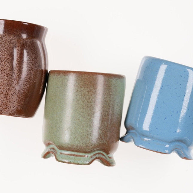 3 Vintage Frankoma pottery toothpick holders - Estate Fresh Austin