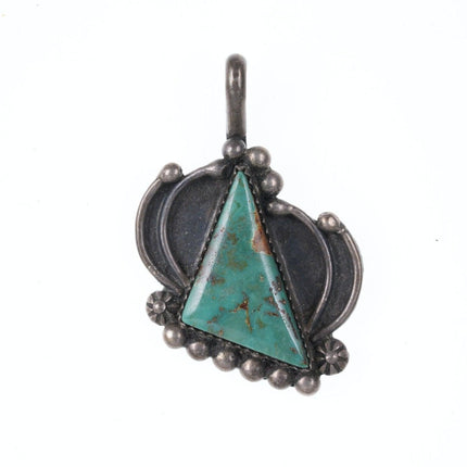 40's-50's Navajo sterling/turquoise pendant - Estate Fresh Austin