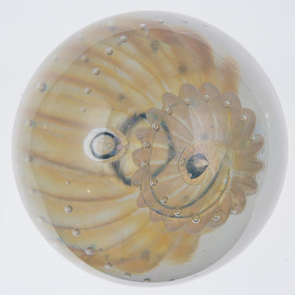 4.75" Large Eickholt Opalescent Iridescent Jellyfish Paperweight - Estate Fresh Austin