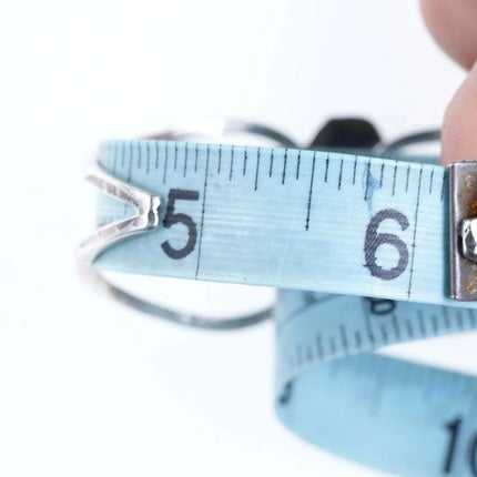 6.25" Vintage Native American Sterling mother of pearl cuff bracelet - Estate Fresh Austin